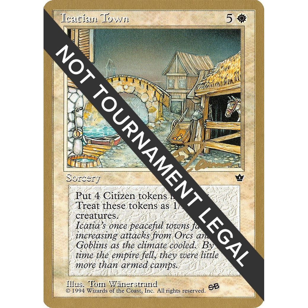 Image for Icatian Town - 1996 Eric Tam (FEM) (SB) (WCD) - Magic: The Gathering