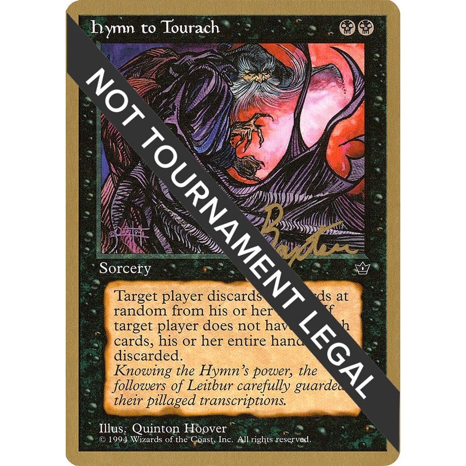 Image for Hymn to Tourach (Cloak) - 1996 George Baxter (FEM) (WCD) - Magic: The Gathering
