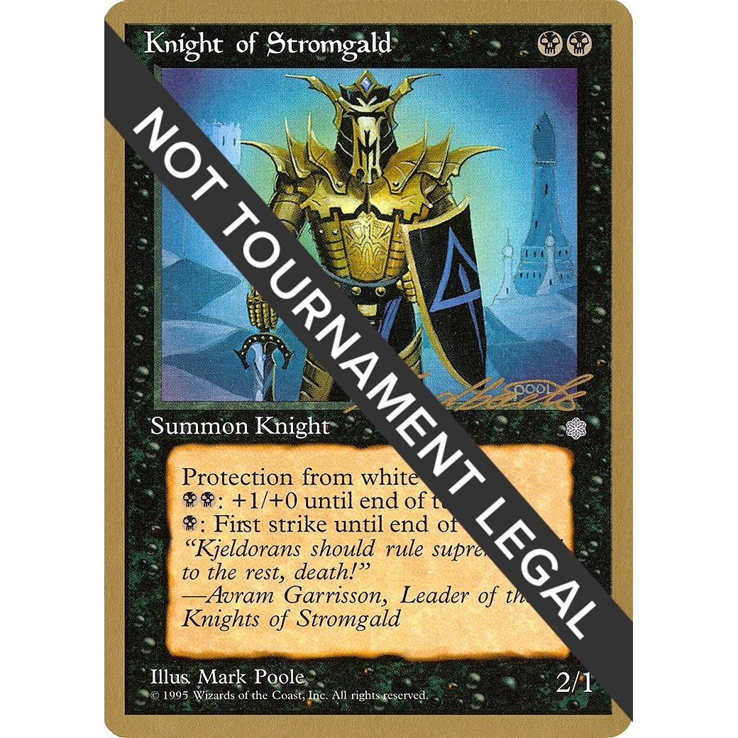 Image for Knight of Stromgald - 1996 Leon Lindback (ICE) (WCD) - Magic: The Gathering