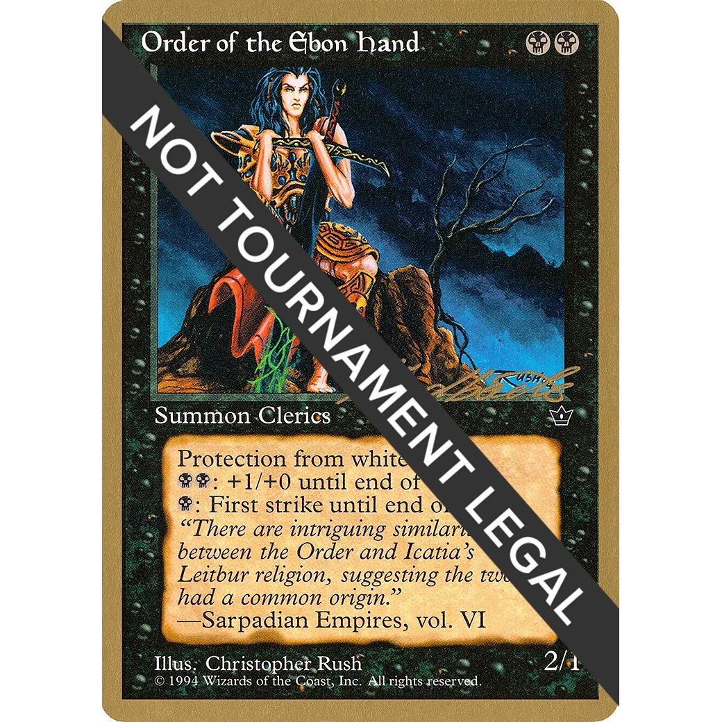 Image for Order of the Ebon Hand (Rush) - 1996 Leon Lindback (FEM) (WCD) - Magic: The Gathering