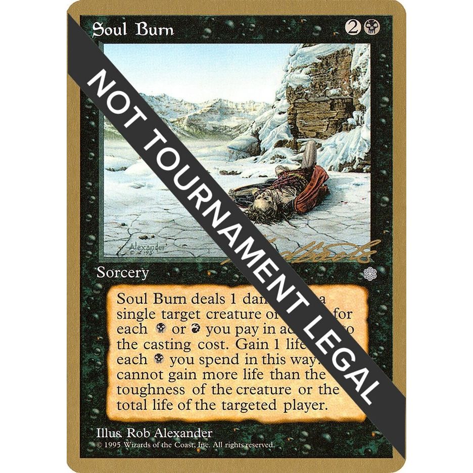 Image for Soul Burn - 1996 Leon Lindback (ICE) (WCD) - Magic: The Gathering