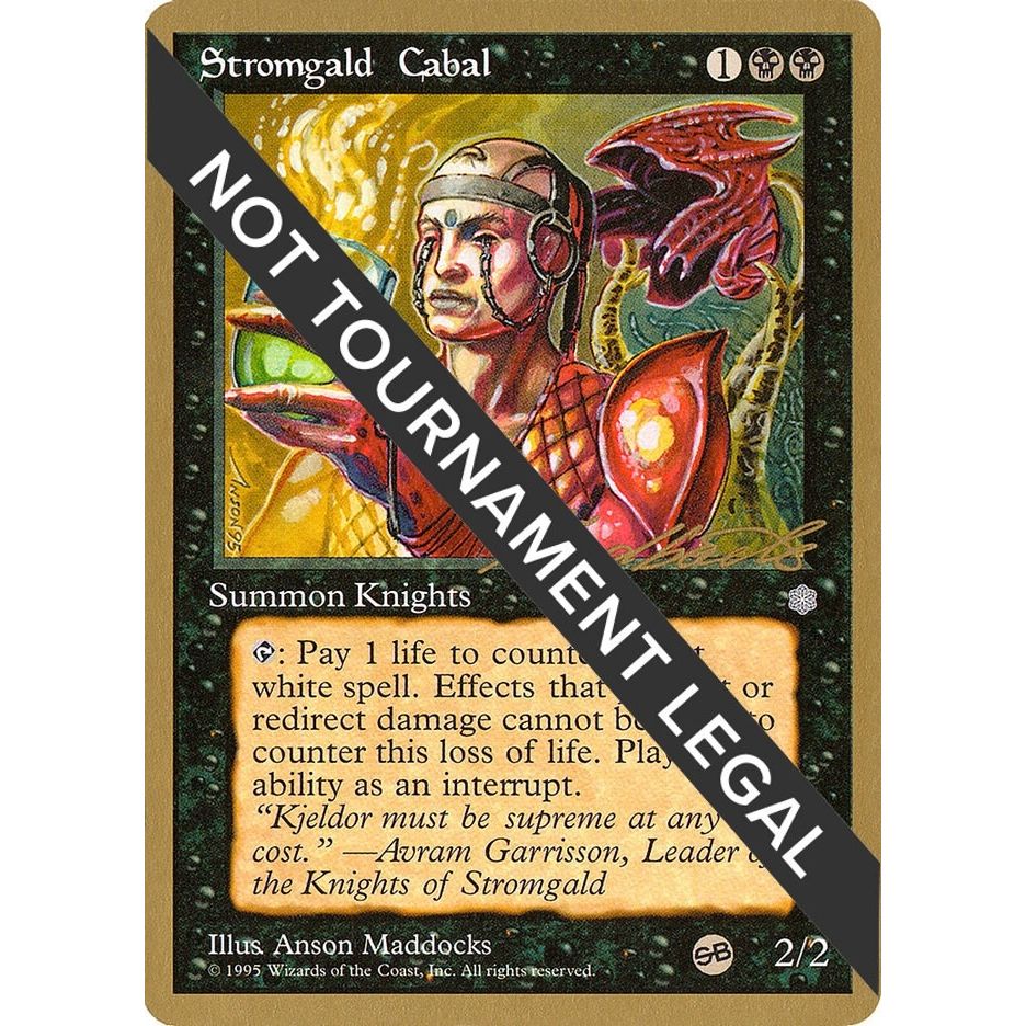 Image for Stromgald Cabal - 1996 Leon Lindback (ICE) (SB) (WCD) - Magic: The Gathering