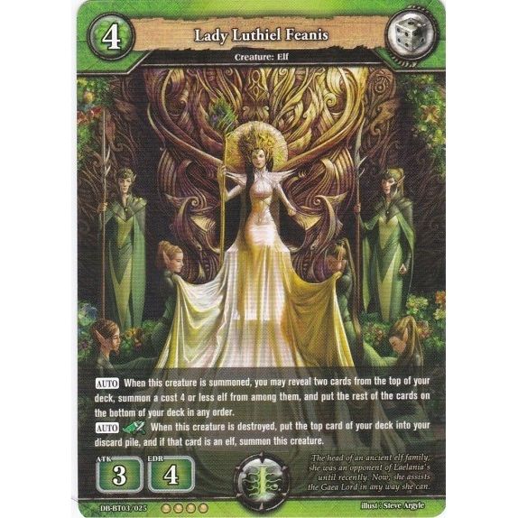 Image for Lady Luthiel Feanis (DB-BT03/025) (BP03) - Dragoborne