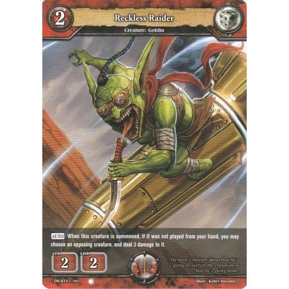 Image for Reckless Raider (DB-BT03/091) (BP03) - Dragoborne