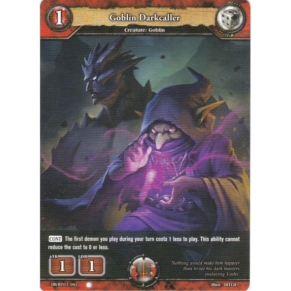 Image for Goblin Darkcaller (DB-BT03/092) (BP03) - Dragoborne