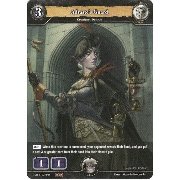Image for Adraste's Guard (DB-BT03/104) (BP03) - Dragoborne
