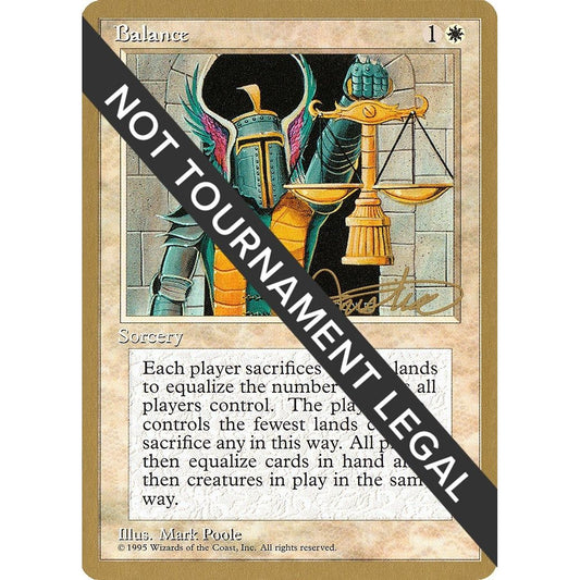 Image for Balance - 1996 Mark Justice (4ED) (WCD) - Magic: The Gathering