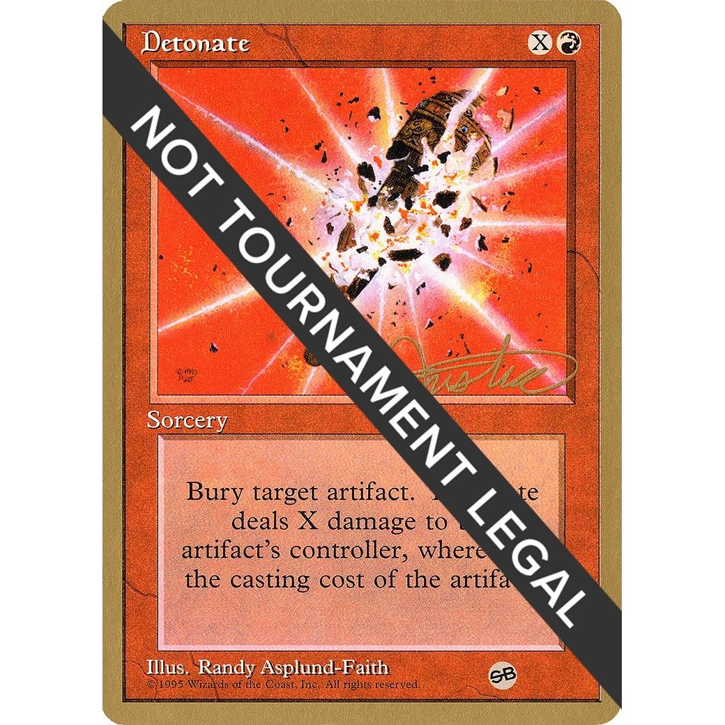 Image for Detonate - 1996 Mark Justice (4ED) (SB) (WCD) - Magic: The Gathering