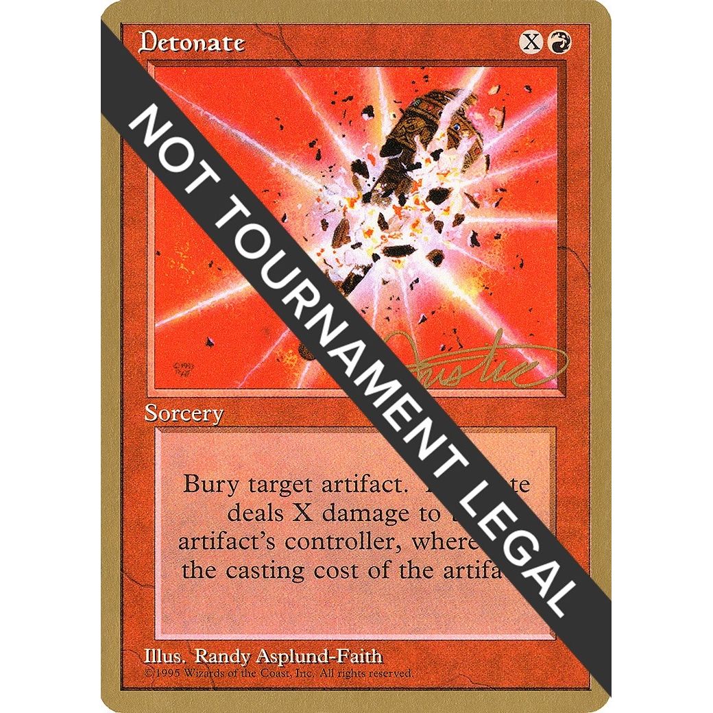Image for Detonate - 1996 Mark Justice (4ED) (WCD) - Magic: The Gathering