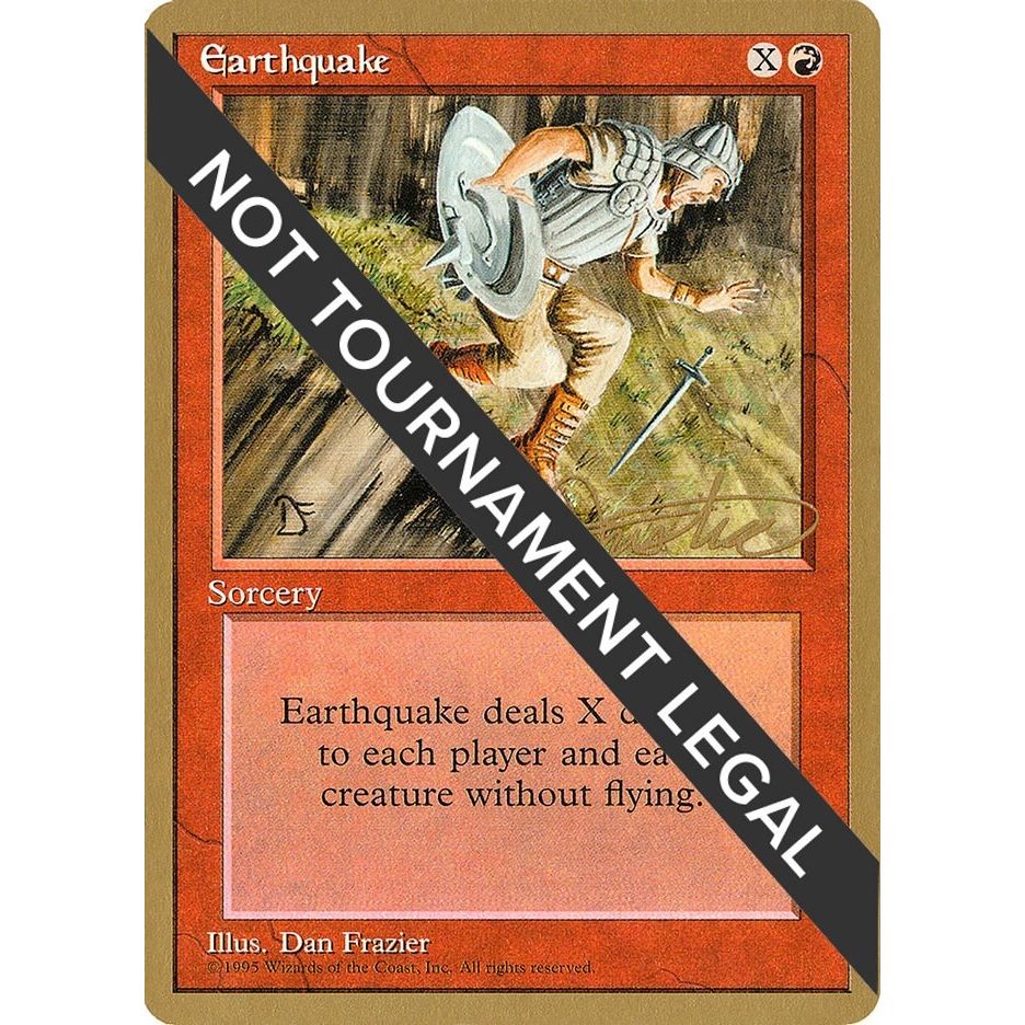 Image for Earthquake - 1996 Mark Justice (4ED) (WCD) - Magic: The Gathering