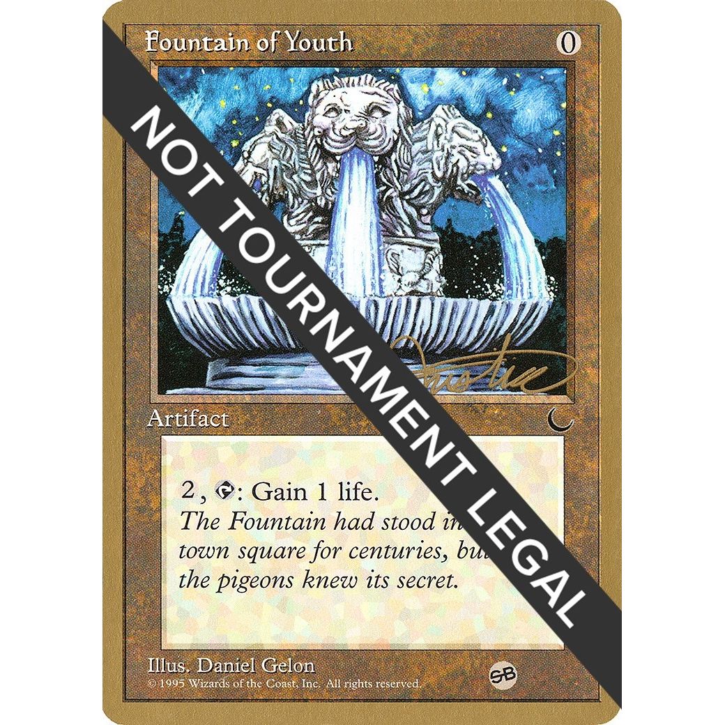 Image for Fountain of Youth - 1996 Mark Justice (DRK) (SB) (WCD) - Magic: The Gathering