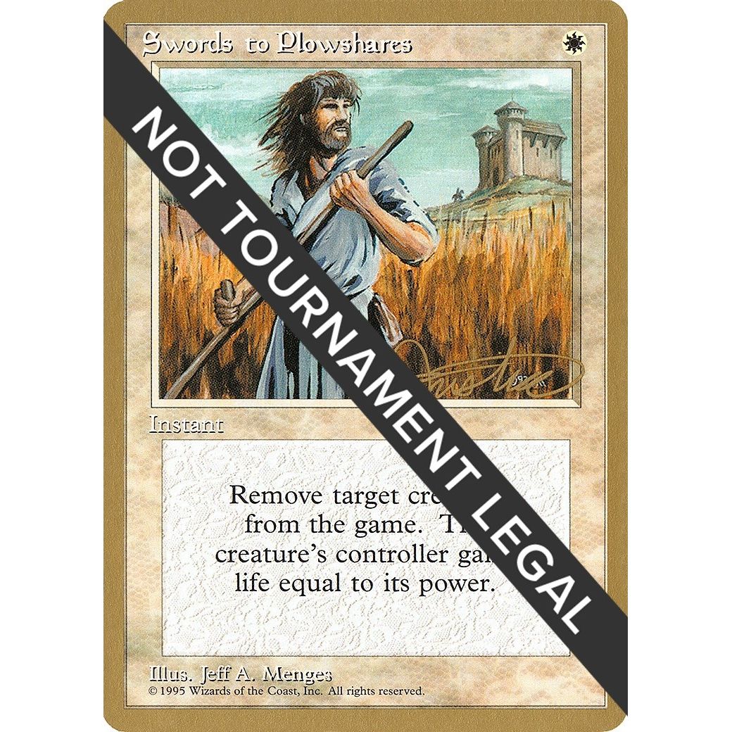 Image for Swords to Plowshares - 1996 Mark Justice (4ED) (WCD) - Magic: The Gathering