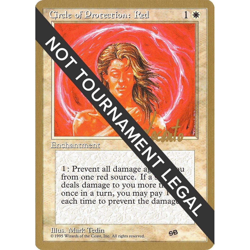 Image for Circle of Protection: Red - 1996 Michael Loconto (4ED) (SB) (WCD) - Magic: The Gathering