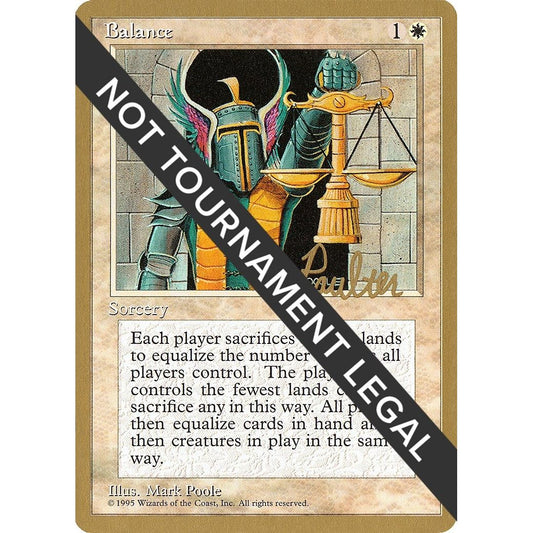 Image for Balance - 1996 Preston Poulter (4ED) (WCD) - Magic: The Gathering