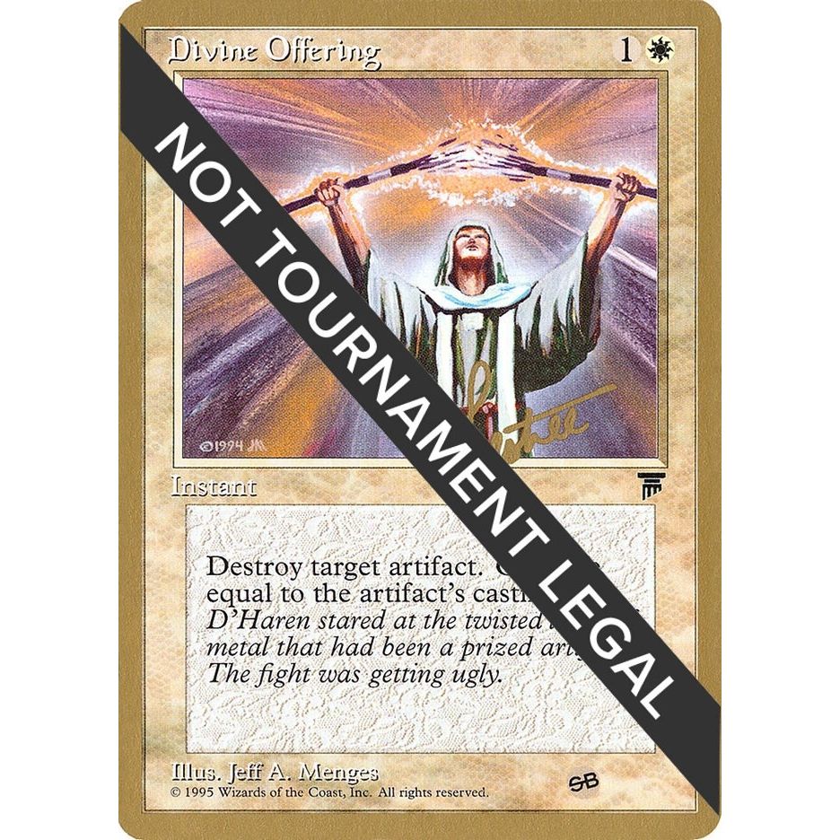 Image for Divine Offering - 1996 Preston Poulter (LEG) (SB) (WCD) - Magic: The Gathering