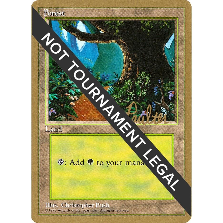 Image for Forest (B) - 1996 Preston Poulter (4ED) (WCD) - Magic: The Gathering