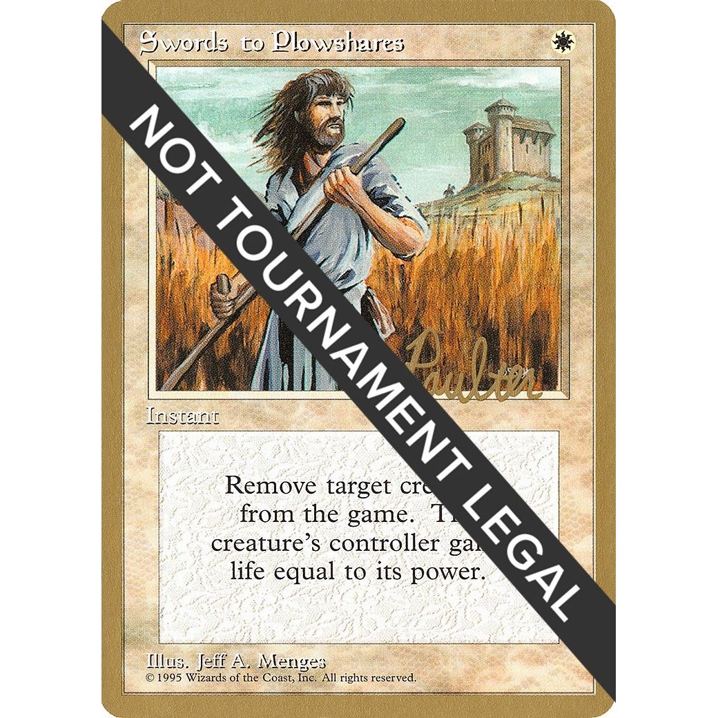 Image for Swords to Plowshares - 1996 Preston Poulter (4ED) (WCD) - Magic: The Gathering