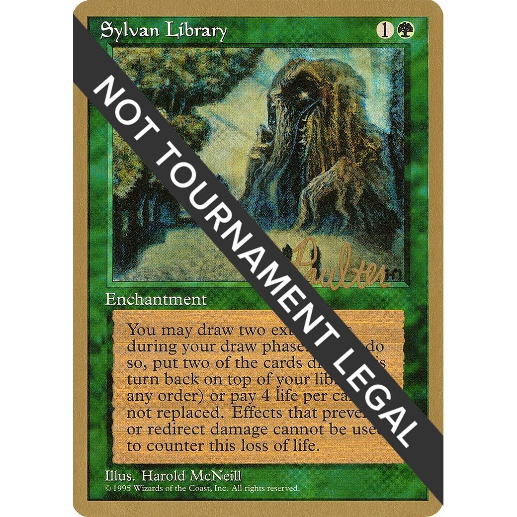 Image for Sylvan Library - 1996 Preston Poulter (4ED) (WCD) - Magic: The Gathering