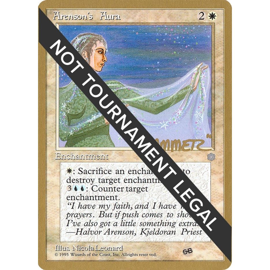 Image for Arenson's Aura - 1996 Shawn "Hammer" Regnier (ICE) (SB) (WCD) - Magic: The Gathering