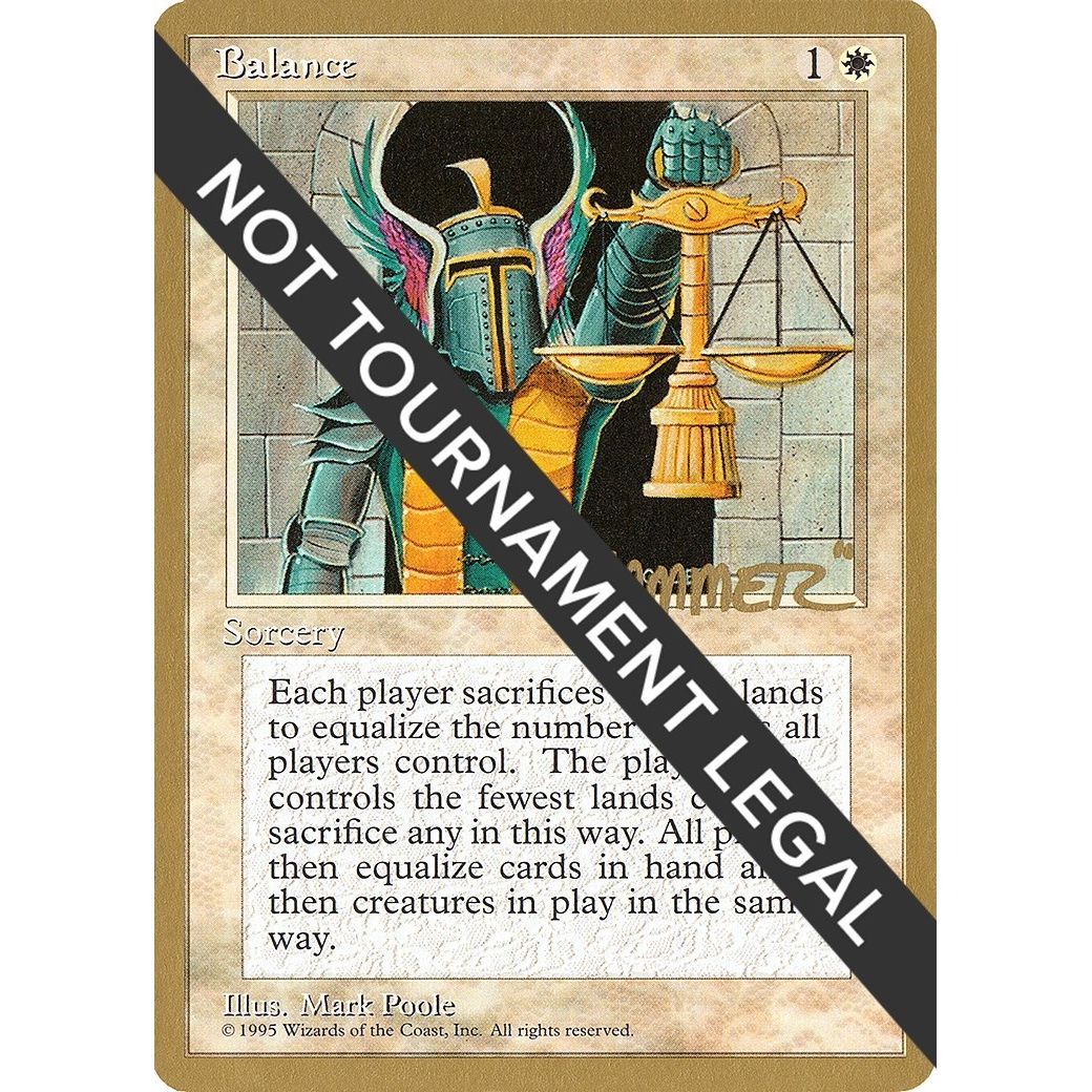 Image for Balance - 1996 Shawn "Hammer" Regnier (4ED) (WCD) - Magic: The Gathering