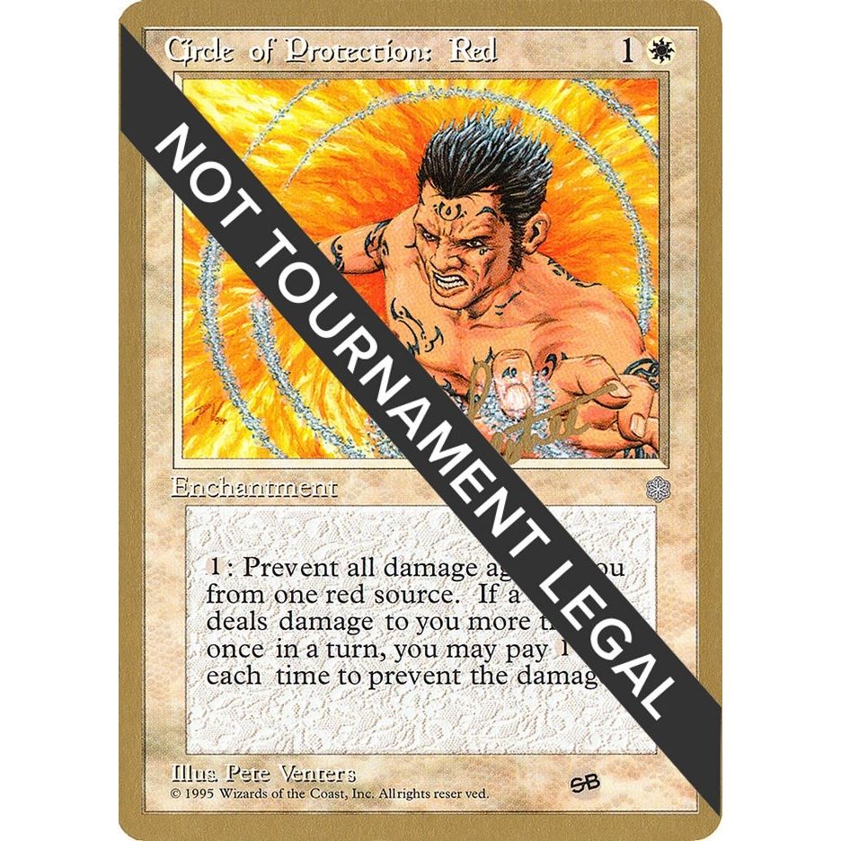 Image for Circle of Protection: Red - 1996 Shawn "Hammer" Regnier (ICE) (SB) (WCD) - Magic: The Gathering