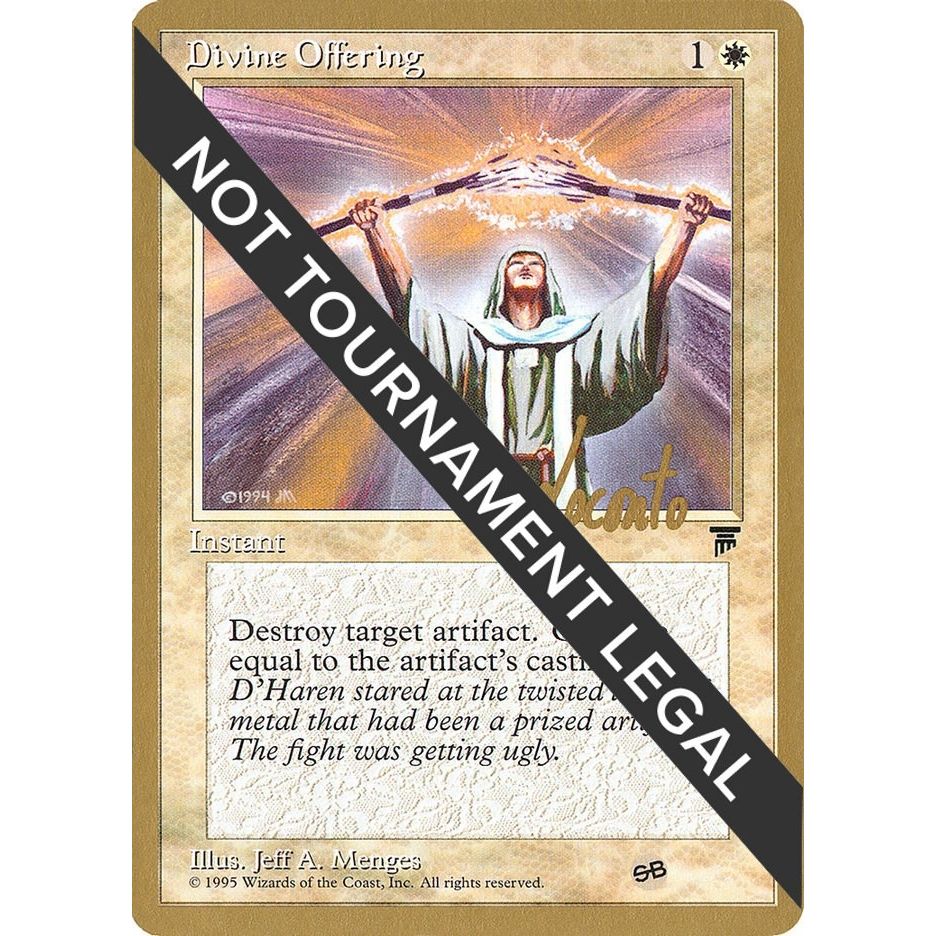 Image for Divine Offering - 1996 Shawn "Hammer" Regnier (LEG) (SB) (WCD) - Magic: The Gathering
