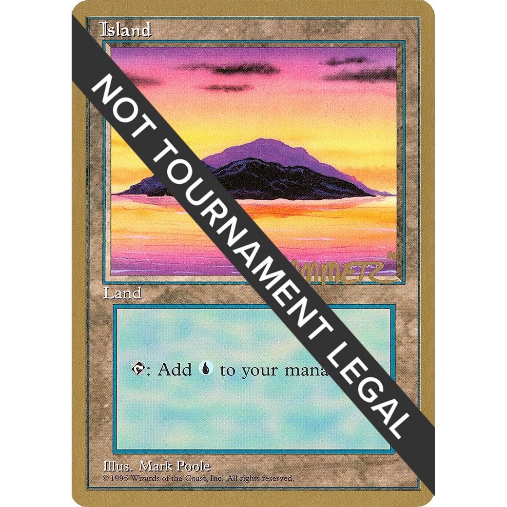 Image for Island (A) - 1996 Shawn "Hammer" Regnier (4ED) (WCD) - Magic: The Gathering