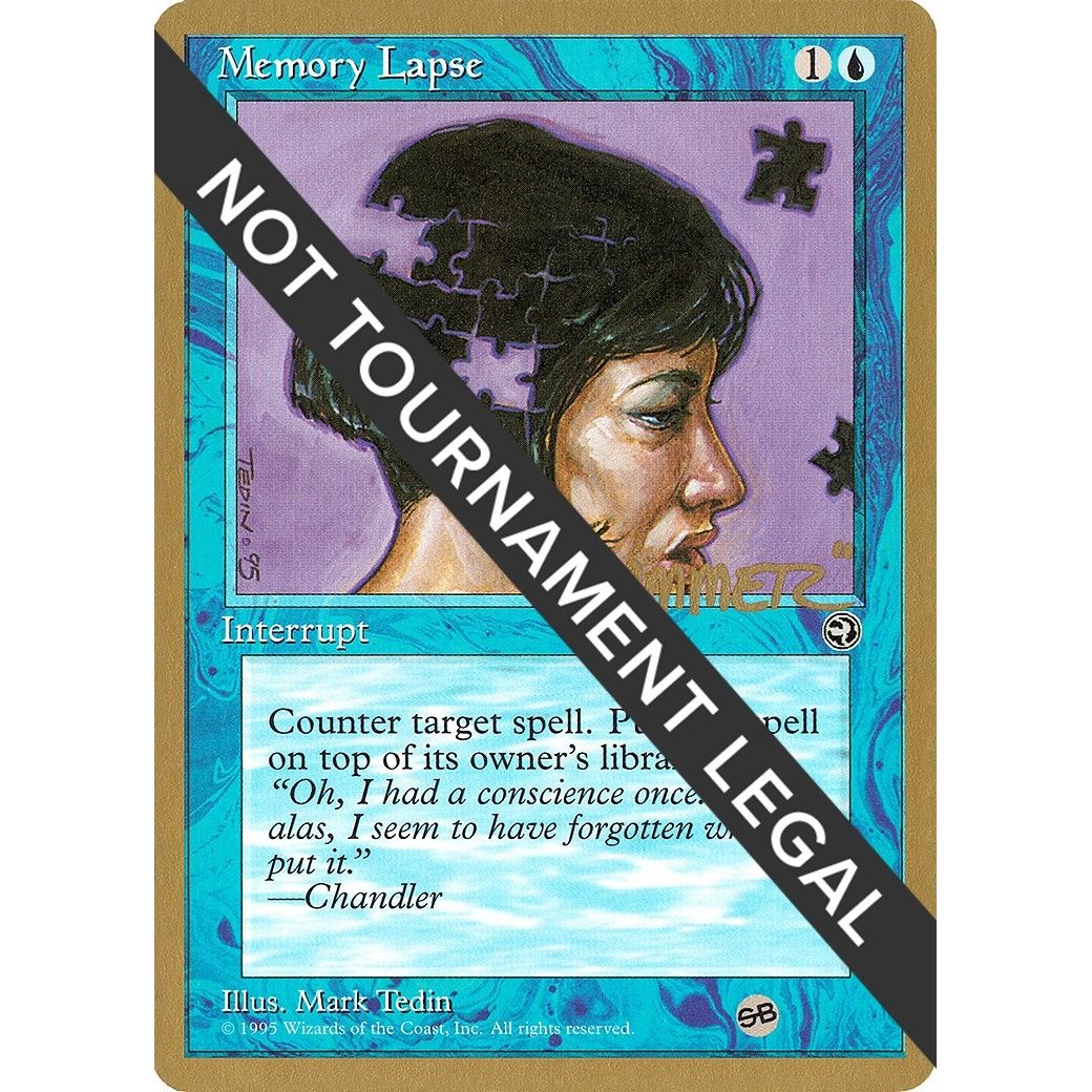 Image for Memory Lapse (Version 2) - 1996 Shawn "Hammer" Regnier (HML) (SB) (WCD) - Magic: The Gathering