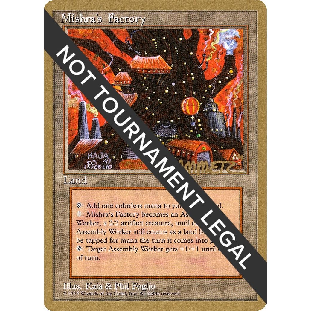 Image for Mishra's Factory - 1996 Shawn "Hammer" Regnier (4ED) (WCD) - Magic: The Gathering