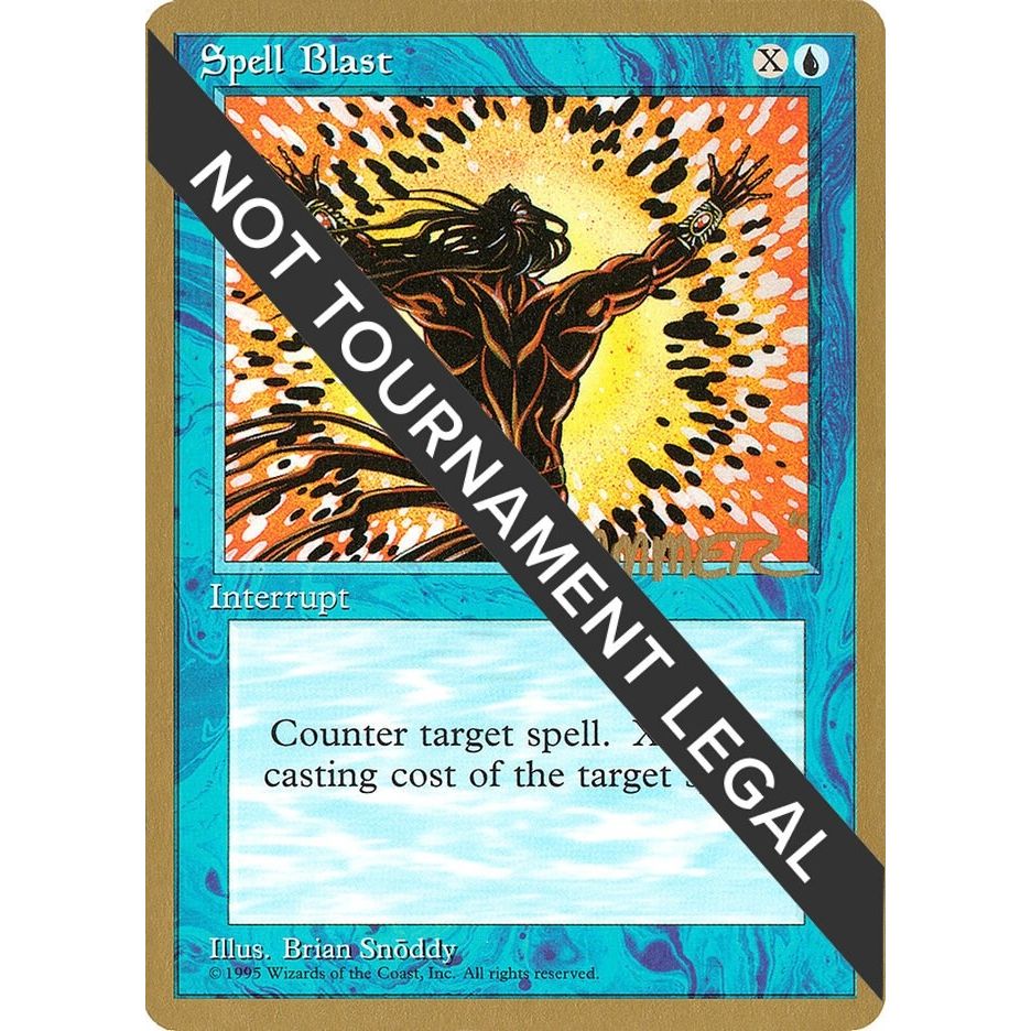Image for Spell Blast - 1996 Shawn "Hammer" Regnier (4ED) (WCD) - Magic: The Gathering