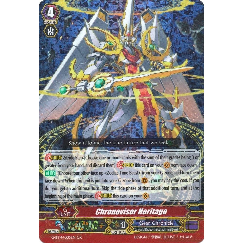 Image for Chronovisor Heritage (G-BT14/005EN) (G-BT14) - Cardfight Vanguard