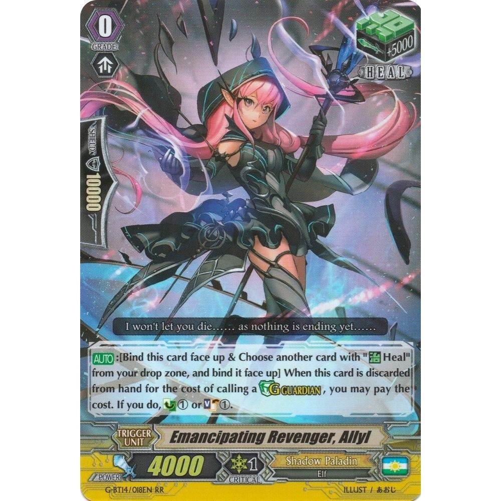 Image for Emancipating Revenger, Allyl (G-BT14/018EN) (G-BT14) - Cardfight Vanguard