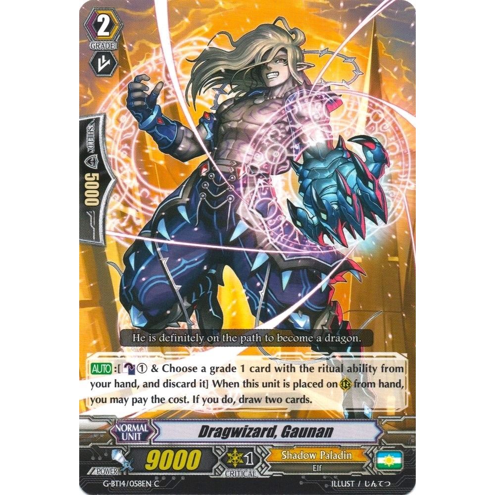 Image for Dragwizard, Gaunan (G-BT14/058EN) (G-BT14) - Cardfight Vanguard