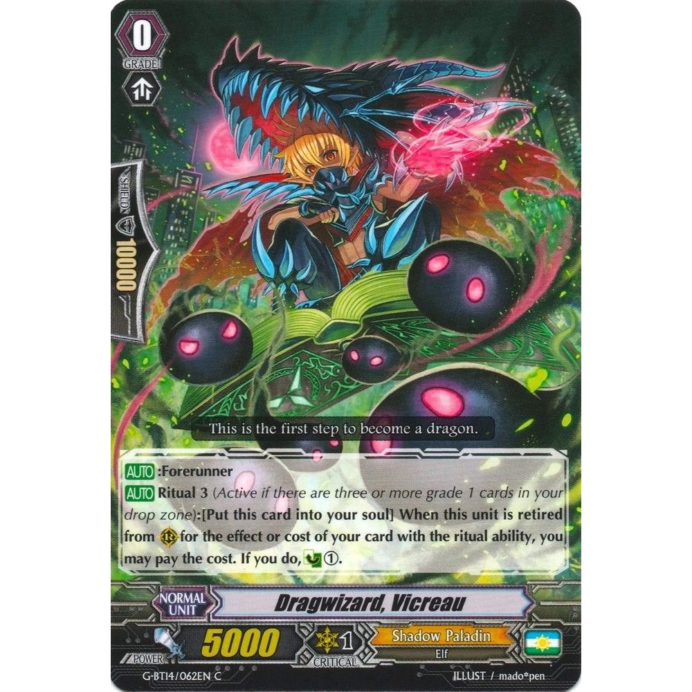 Image for Dragwizard, Vicreau (G-BT14/062EN) (G-BT14) - Cardfight Vanguard