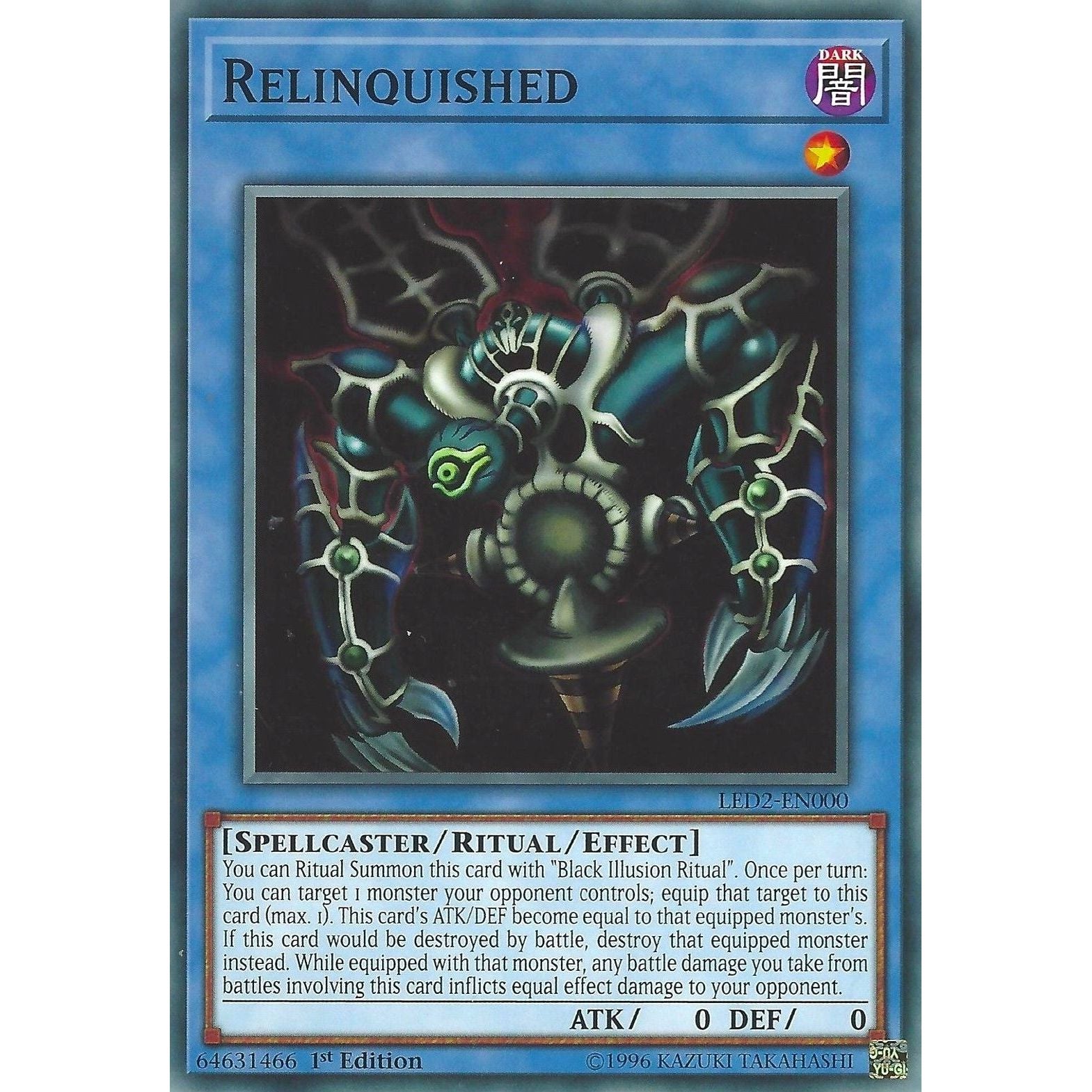 Image for Relinquished (LED2-EN000) (LDAM) - YuGiOh