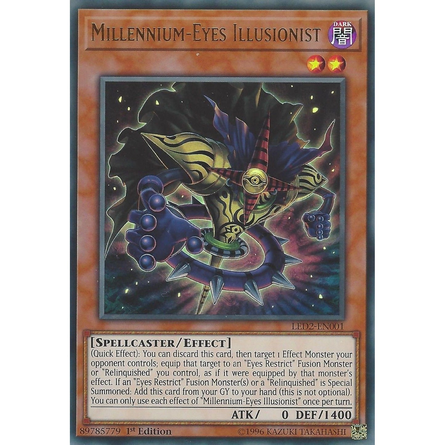 Image for Millennium-Eyes Illusionist (LED2-EN001) (LDAM) - YuGiOh