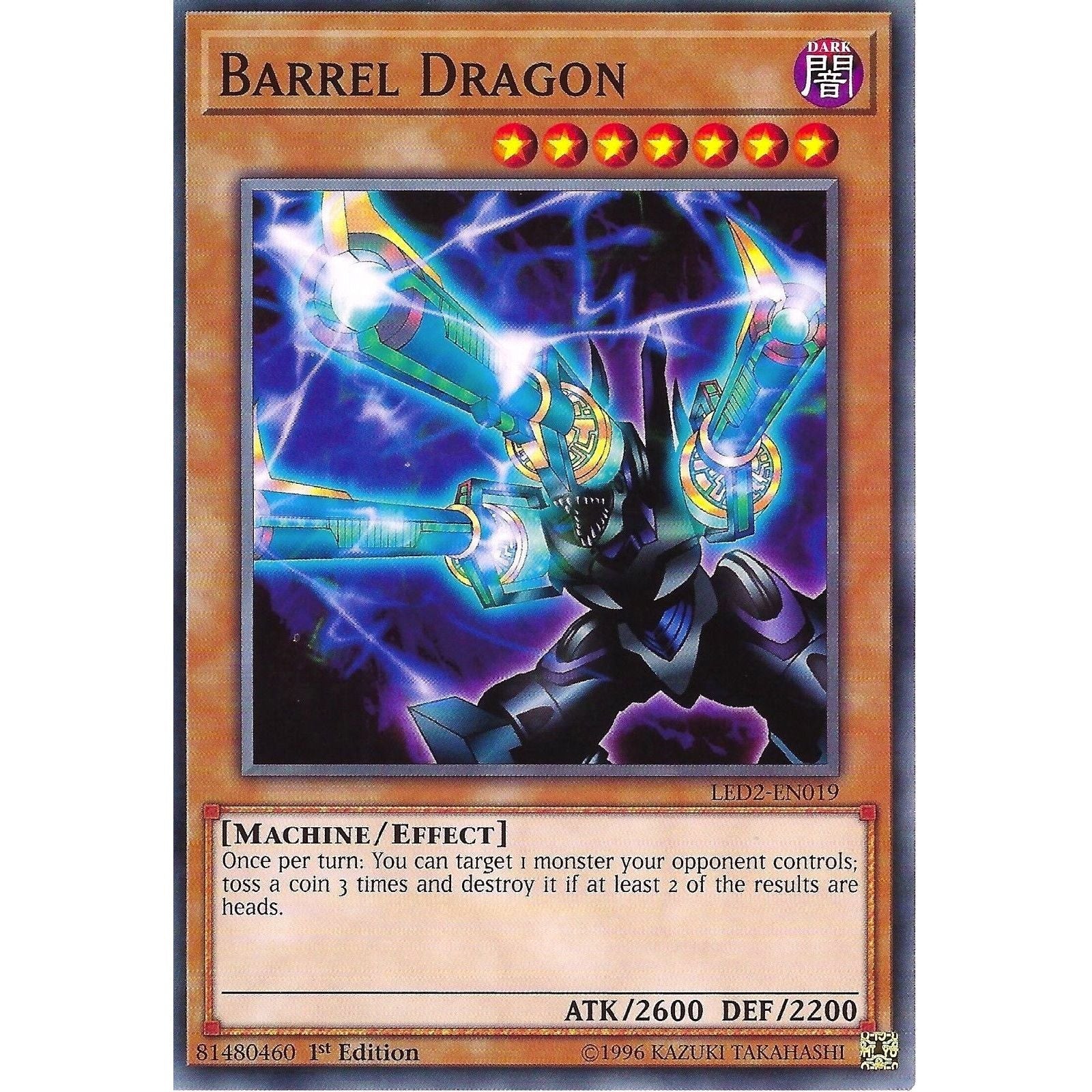 Image for Barrel Dragon (LED2-EN019) (LDAM) - YuGiOh