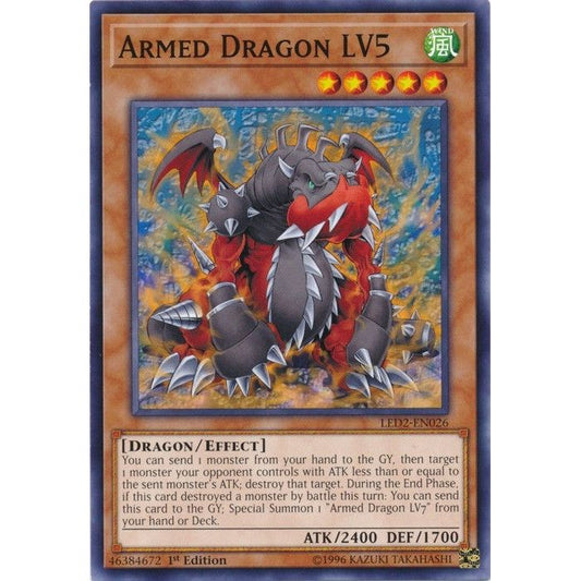 Image for Armed Dragon LV5 (LED2-EN026) (LDAM) - YuGiOh