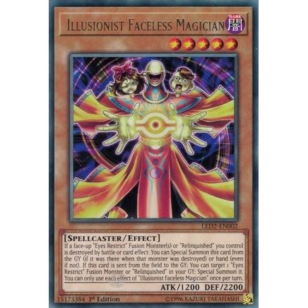 Image for Illusionist Faceless Magician (LED2-EN002) (LDAM) - YuGiOh
