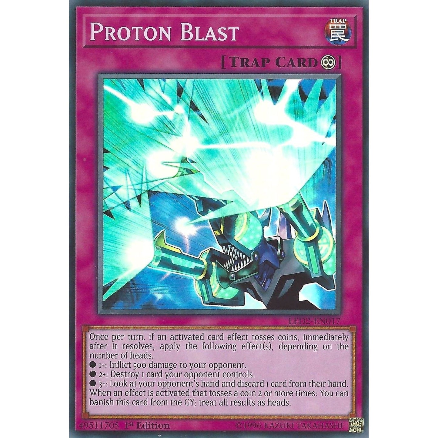 Image for Proton Blast (LED2-EN017) (LDAM) - YuGiOh