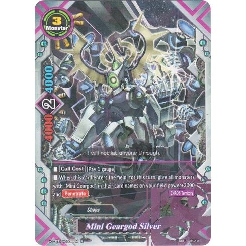 Image for Mini Geargod, Silver (X-CBT-B/0036EN) (X-CBT) - Future Card BuddyFight