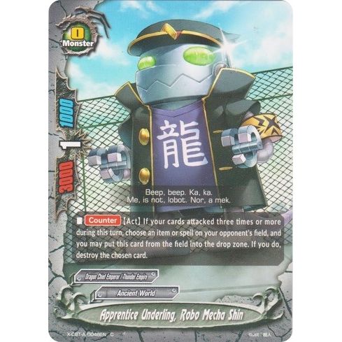 Image for Apprentice Underling, Robo Mecha Shin (X-CBT-A/0048EN) (X-CBT) - Future Card BuddyFight