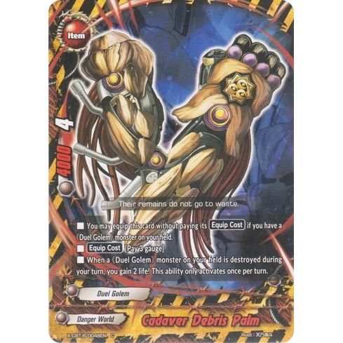 Image for Cadaver Debris Palm (X-CBT-B/0048EN) (X-CBT) - Future Card BuddyFight