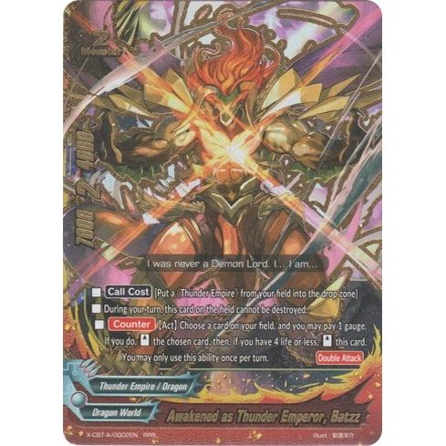 Image for Awakened as Thunder Emperor, Batzz (X-CBT-A/0002EN) (X-CBT) - Future Card BuddyFight