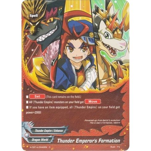 Image for Thunder Emperor's Formation (X-CBT-A/0042EN) (X-CBT) - Future Card BuddyFight