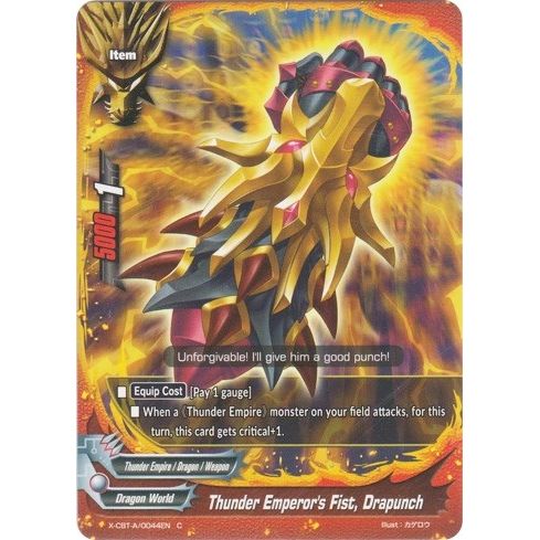 Image for Thunder Emperor's Fist, Drapunch (X-CBT-A/0044EN) (X-CBT) - Future Card BuddyFight