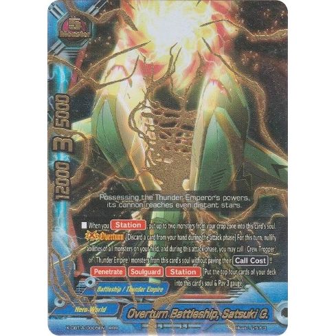 Image for Overturn Battleship, Satsuki G. (X-CBT-A/0005EN) (X-CBT) - Future Card BuddyFight
