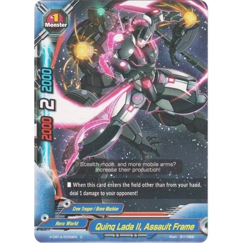 Image for Quinq Lada II, Assault Frame (X-CBT-A/0059EN) (X-CBT) - Future Card BuddyFight