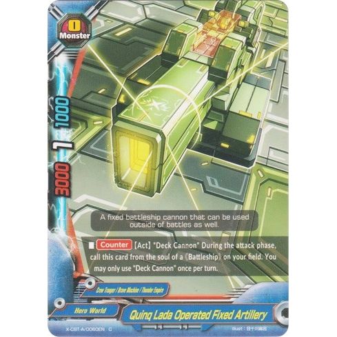 Image for Quinq Lada Operated Fixed Artillery (X-CBT-A/0060EN) (X-CBT) - Future Card BuddyFight