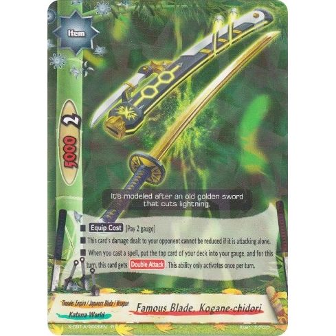 Image for Famous Blade, Kogane-chidori (X-CBT-A/0026EN) (X-CBT) - Future Card BuddyFight